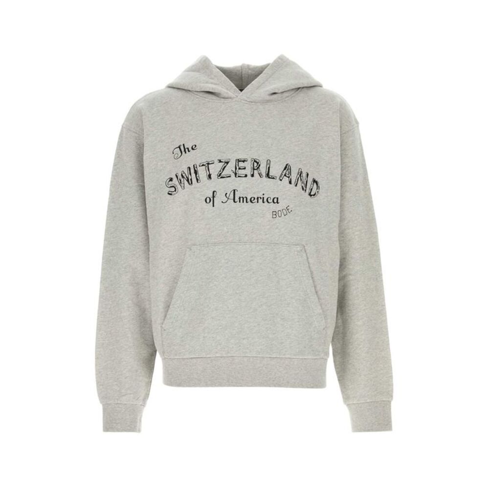 Bode Men Grey Cotton Sweatshirt